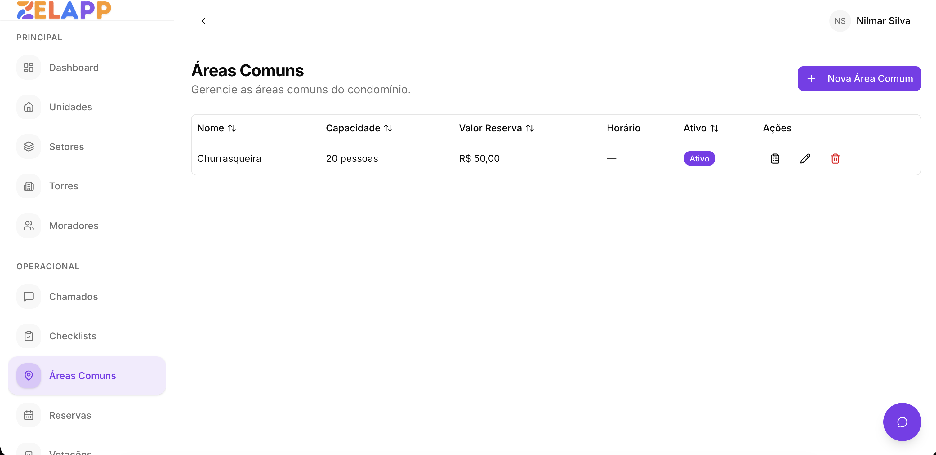 Mock da plataforma logada